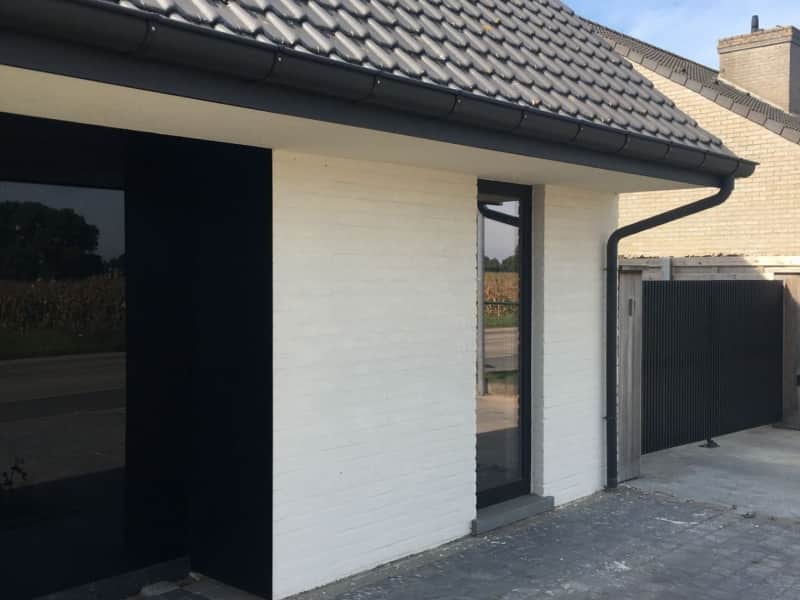 Gevelverf met kalei-uitzicht woning Kortemark  - Joan Products