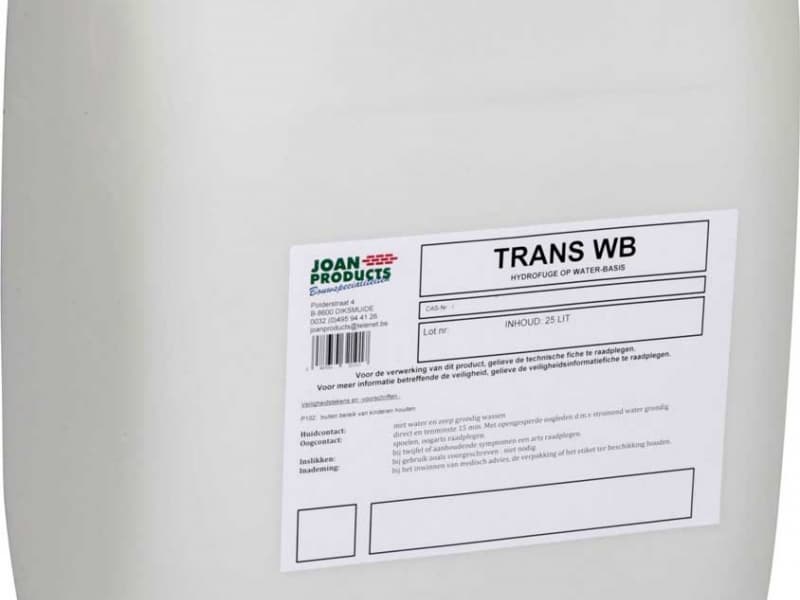 TRANS WB Gevelwaterafstotende producten - Joan Products