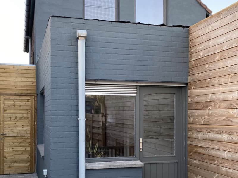 Gevelverf met kalei-uitzicht woning Zwevezele  - Joan Products
